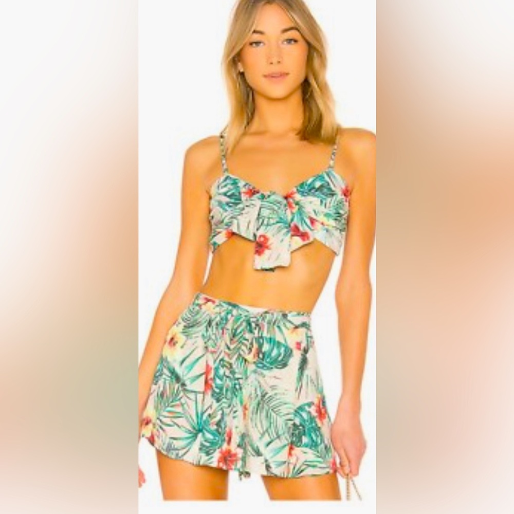 Lovers And Friends Tropical Floral Crop Top